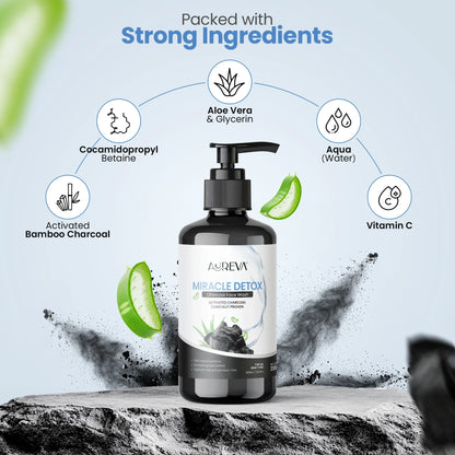 Aureva Charcoal Detox Face Wash