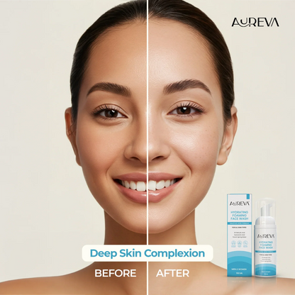 Aureva 2% Salicylic Acid Foaming Face Wash | With Hyaluronic Acid & French Spring Water | Dermatologist-Tested |  Daily Use