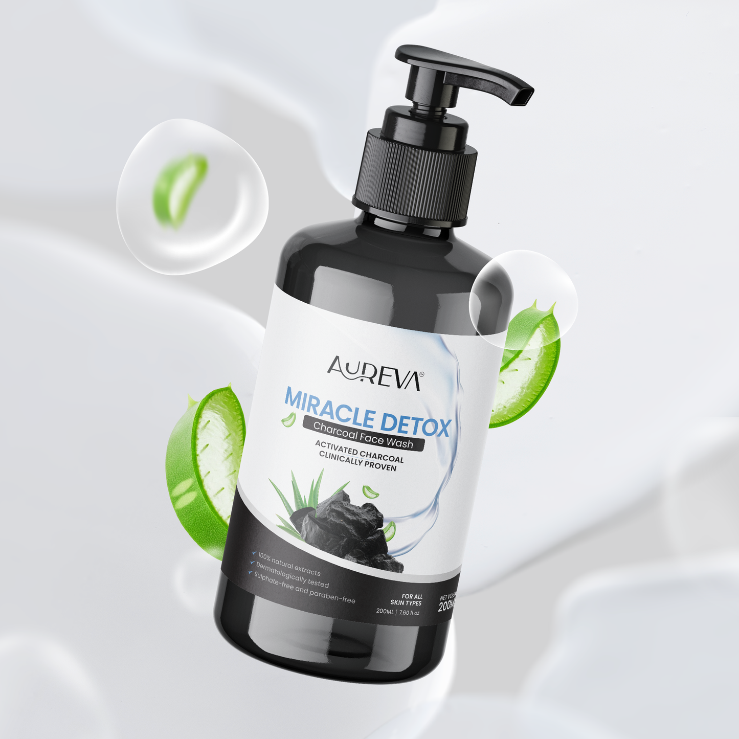 Aureva Charcoal Detox Face Wash