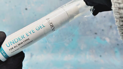 Aureva Under Eye Gel for Dark Circles, Puffiness, Wrinkles, Fine Lines | Peptide, Shea Butter, Vitamin E | 15ml